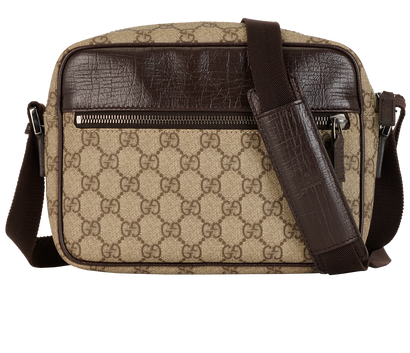 GG Supreme Crossbody, &pound;550, Handbags, Beige/Brown, Canvas, Front view